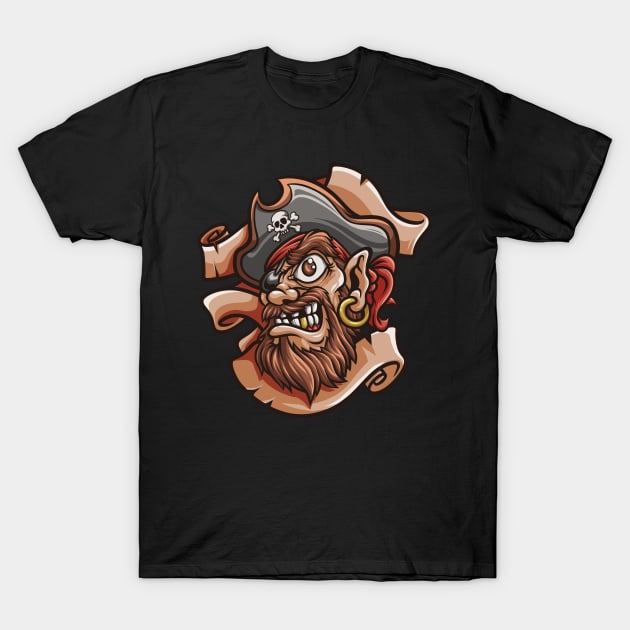 PIRATE HEAD T-Shirt by NSC.gd